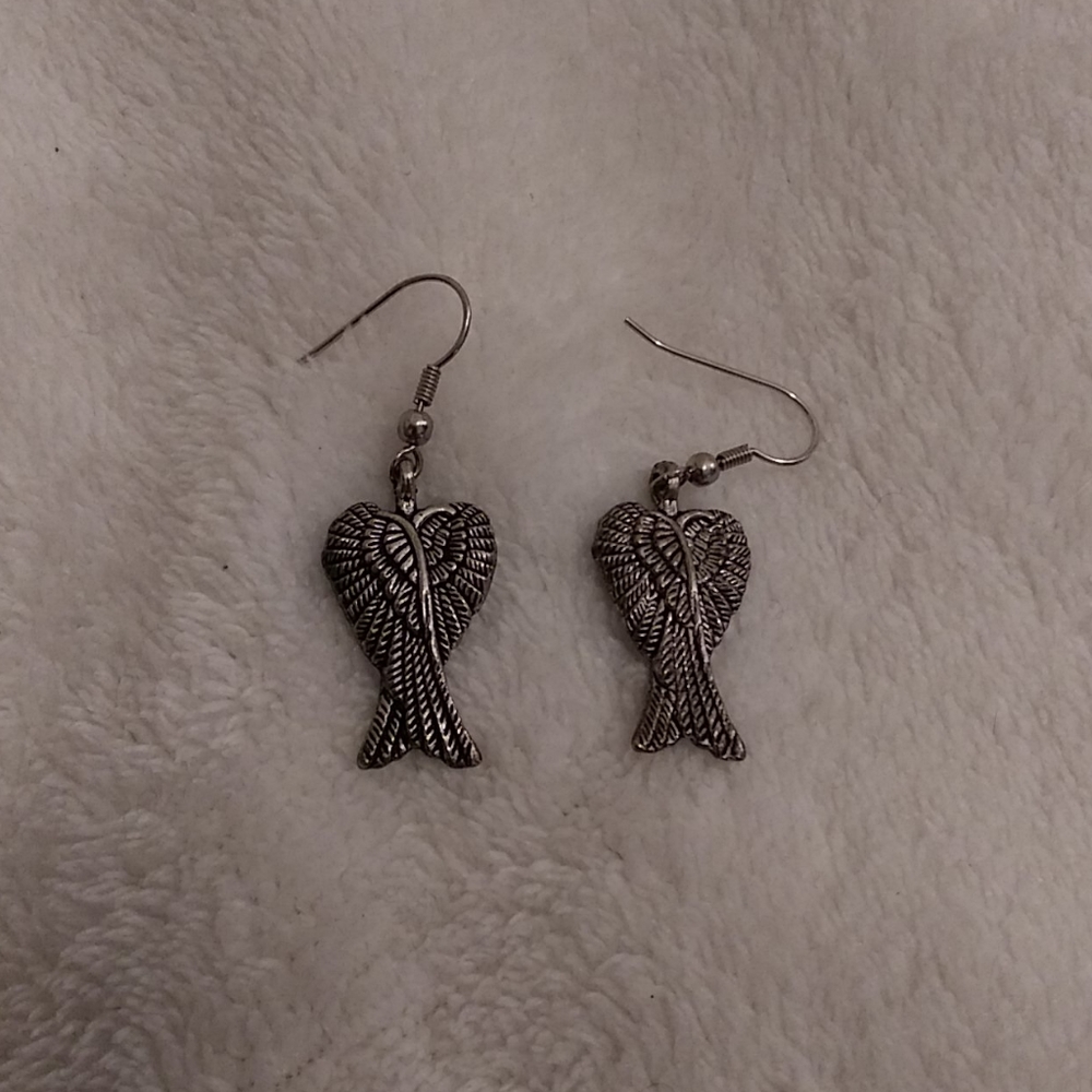 Angel wing earrings